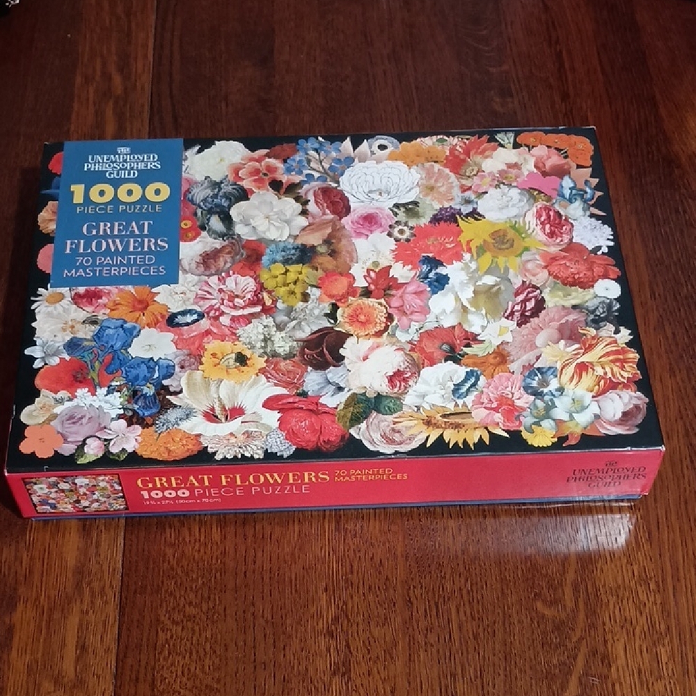 The Unemployed Philosophers Guild "Great Flowers" 1000 Piece Puzzle